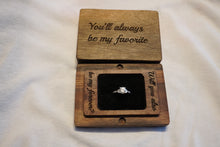 Load image into Gallery viewer, Custom Walnut Engagement/Wedding Ring Box