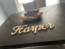 Load image into Gallery viewer, Wooden Name Cutout for Nursery
