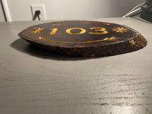 Load image into Gallery viewer, Wood Slice Address Plaque