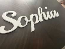 Load image into Gallery viewer, Wooden Name Cutout for Nursery
