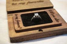 Load image into Gallery viewer, Custom Walnut Engagement/Wedding Ring Box
